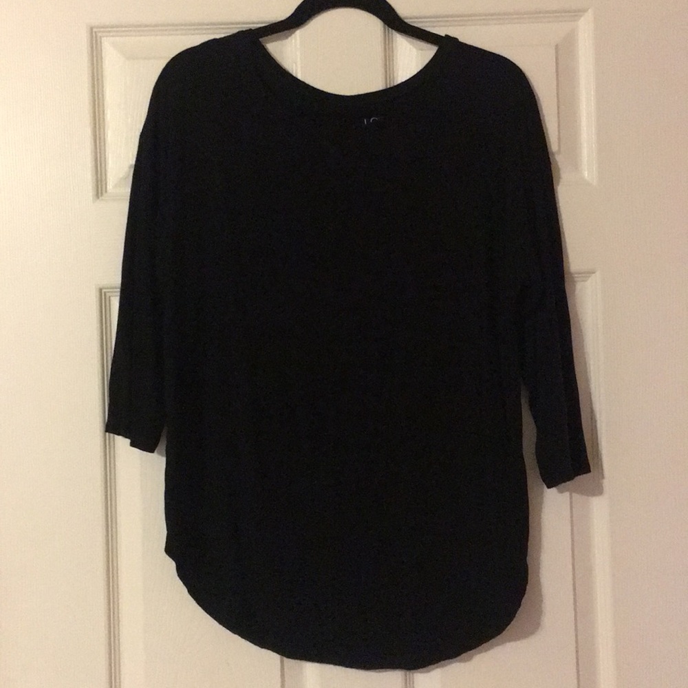 loft lounge top, black